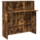 vidaXL recepciós pult füstös tölgy 180x50x103,5 cm szerelt fa
