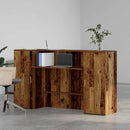 vidaXL recepciós pult antik fa 180x50x103,5 cm szerelt fa