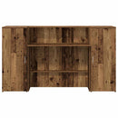 vidaXL recepciós pult antik fa 180x50x103,5 cm szerelt fa
