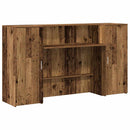 vidaXL recepciós pult antik fa 180x50x103,5 cm szerelt fa