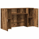 vidaXL recepciós pult antik fa 180x50x103,5 cm szerelt fa