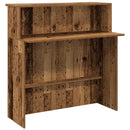 vidaXL recepciós pult antik fa 180x50x103,5 cm szerelt fa