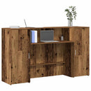 vidaXL recepciós pult antik fa 180x50x103,5 cm szerelt fa