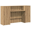 vidaXL recepciós pult kézműves tölgy 180x50x103,5 cm szerelt fa