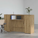 vidaXL recepciós pult kézműves tölgy 180x50x103,5 cm szerelt fa