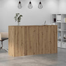 vidaXL recepciós pult kézműves tölgy 180x50x103,5 cm szerelt fa