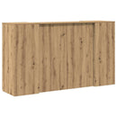 vidaXL recepciós pult kézműves tölgy 180x50x103,5 cm szerelt fa