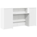 vidaXL recepciós pult fehér 200x50x103,5 cm szerelt fa