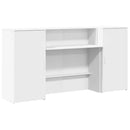 vidaXL recepciós pult fehér 200x50x103,5 cm szerelt fa