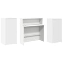 vidaXL recepciós pult fehér 200x50x103,5 cm szerelt fa