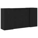 vidaXL recepciós pult fekete tölgyszínű 200x50x103,5 cm szerelt fa