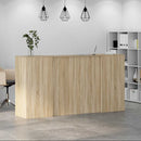 vidaXL recepciós pult sonoma tölgy 200x50x103,5 cm szerelt fa