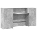 vidaXL recepciós pult betonszürke 200x50x103,5 cm szerelt fa