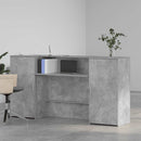 vidaXL recepciós pult betonszürke 200x50x103,5 cm szerelt fa