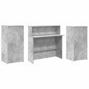 vidaXL recepciós pult betonszürke 200x50x103,5 cm szerelt fa