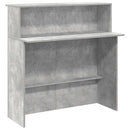 vidaXL recepciós pult betonszürke 200x50x103,5 cm szerelt fa