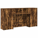 vidaXL recepciós pult füstös tölgy 200x50x103,5 cm szerelt fa