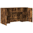 vidaXL recepciós pult füstös tölgy 200x50x103,5 cm szerelt fa