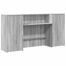 vidaXL recepciós pult szürke sonoma 200x50x103,5 cm szerelt fa