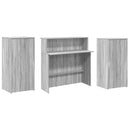 vidaXL recepciós pult szürke sonoma 200x50x103,5 cm szerelt fa