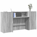 vidaXL recepciós pult szürke sonoma 200x50x103,5 cm szerelt fa