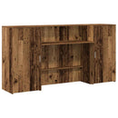 vidaXL recepciós pult antik fa 200x50x103,5 cm szerelt fa