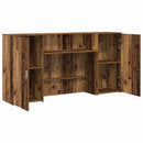 vidaXL recepciós pult antik fa 200x50x103,5 cm szerelt fa