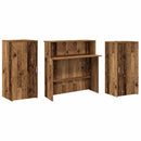 vidaXL recepciós pult antik fa 200x50x103,5 cm szerelt fa