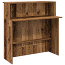 vidaXL recepciós pult antik fa 200x50x103,5 cm szerelt fa