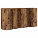 vidaXL recepciós pult antik fa 200x50x103,5 cm szerelt fa