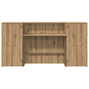 vidaXL recepciós pult kézműves tölgy 200x50x103,5 cm szerelt fa