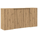 vidaXL recepciós pult kézműves tölgy 200x50x103,5 cm szerelt fa