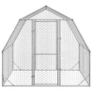 vidaXL Csirkefuttató 2,5x2x2,25 m horganyzott acél