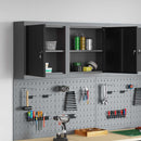 vidaXL Szerszám szekrény polcokkal Fekete és Szürke 50 x 20 x 55 cm