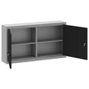 vidaXL Szerszám szekrény polcokkal Fekete és Szürke 100 x 20 x 55 cm
