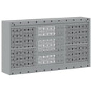 vidaXL Szerszám szekrény polcokkal Fekete és Szürke 100 x 20 x 55 cm