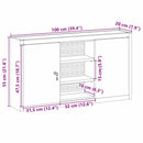 vidaXL Szerszámosláda Fekete és szürke 100 x 20 x 55 cm Porszórt Acél