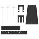 vidaXL Tárolópad 2 pcs Szürke 100 x 1 x 60 cm Porszórt Acél