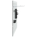 vidaXL Tárolópad 2 pcs Szürke 100 x 1 x 60 cm Porszórt Acél