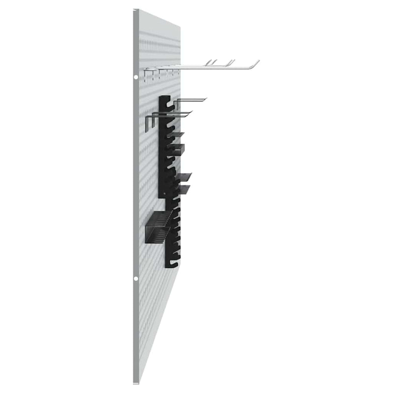 vidaXL Tárolópad 3 pcs Szürke 150 x 1 x 60 cm Porszórt Acél
