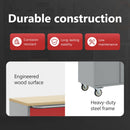 vidaXL Trolley Rolling Workbench Piros és Szürke 75 x 45 x 85 cm