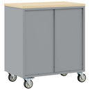 vidaXL Trolley Rolling Workbench Piros és Szürke 75 x 45 x 85 cm