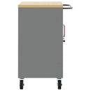 vidaXL Trolley Rolling Workbench Piros és Szürke 75 x 45 x 85 cm