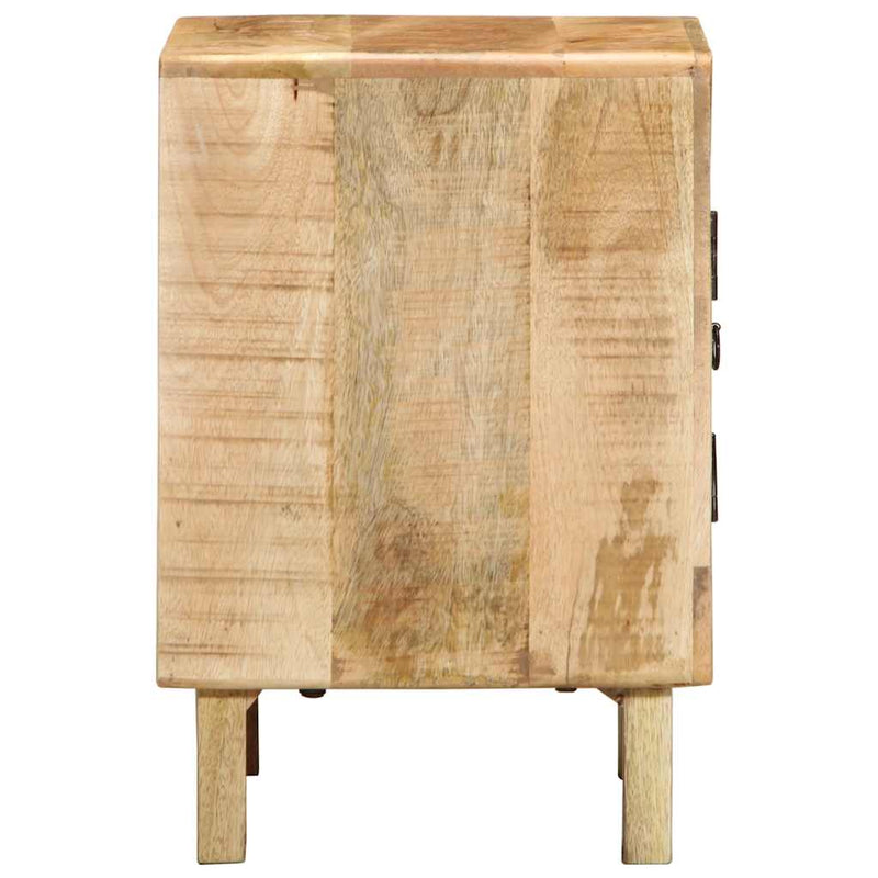 vidaXL éjjeliszekrény 2 db 40x32x46 cm tömör nyers mangófa