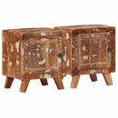 vidaXL éjjeliszekrény 2 db 40x32x46 cm tömör újrahasznosított fa
