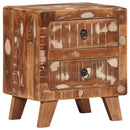 vidaXL éjjeliszekrény 2 db 40x32x46 cm tömör újrahasznosított fa