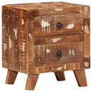 vidaXL éjjeliszekrény 2 db 40x32x46 cm tömör újrahasznosított fa