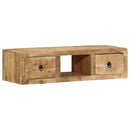 vidaXL tömör nyers mangófa falra szerelhető TV-szekrény 100x32x25 cm