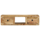 vidaXL tömör nyers mangófa falra szerelhető TV-szekrény 100x32x25 cm