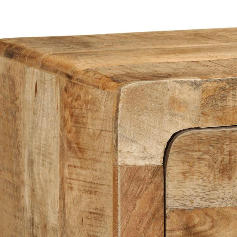 vidaXL tömör nyers mangófa falra szerelhető TV-szekrény 100x32x25 cm